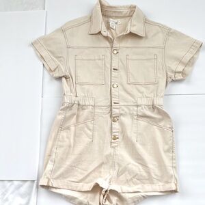 Altar'd State Cream Button-Up Top